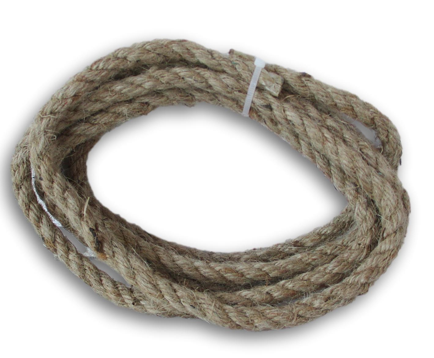 Nautical Rope - Brown Jute Rope for Rustic Crafts and Decoration - 8 Feet 